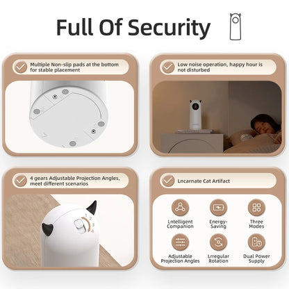 Smart Interactive Laser Cat Toy – Automatic Electronic Teaser
