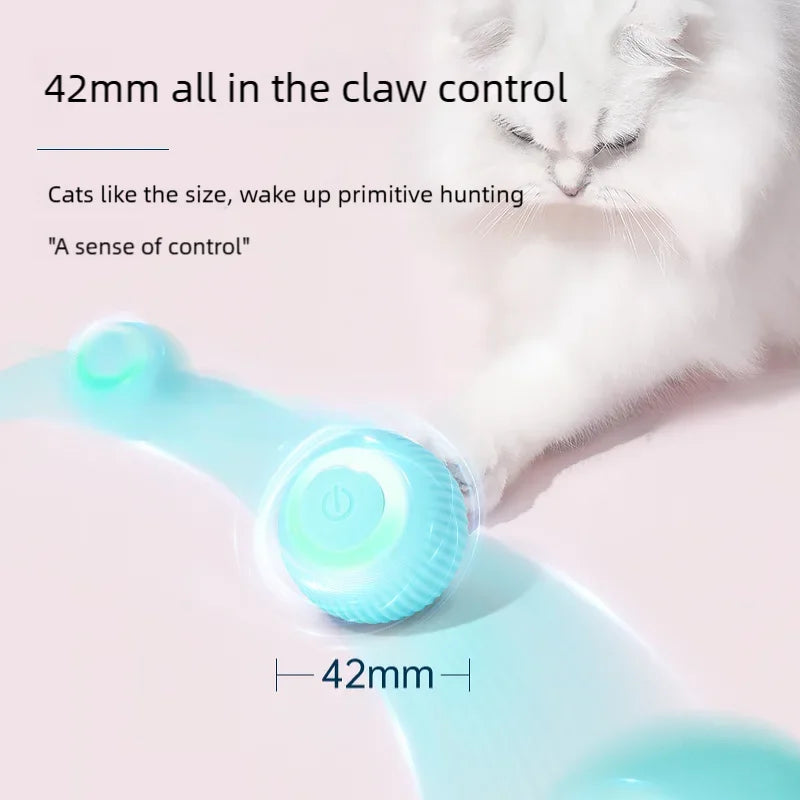 Automatic Rolling Cat Ball Toy – Interactive Self-Moving Toy for Indoor Cats