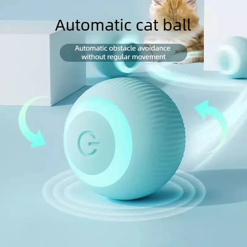 Automatic Rolling Cat Ball Toy – Interactive Self-Moving Toy for Indoor Cats
