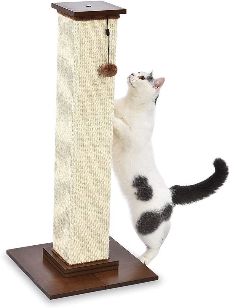 90cm Wooden Base Cat Scratching Post – Heavy Duty Indoor Tree