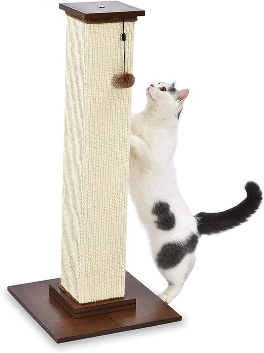 90cm Wooden Base Cat Scratching Post – Heavy Duty Indoor Tree