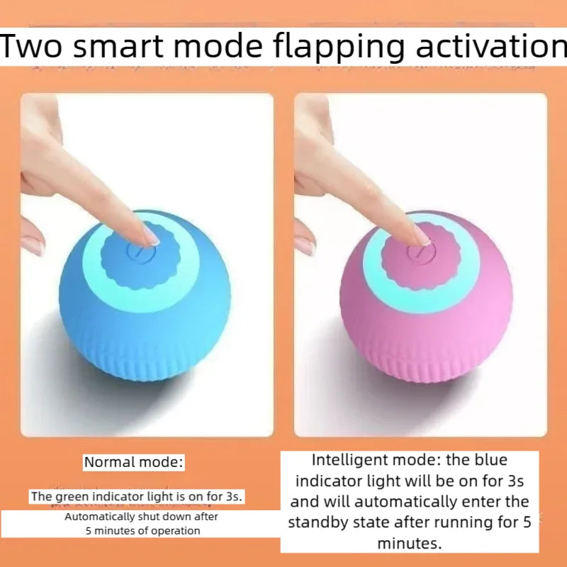Automatic Rolling Cat Ball Toy – Interactive Self-Moving Toy for Indoor Cats
