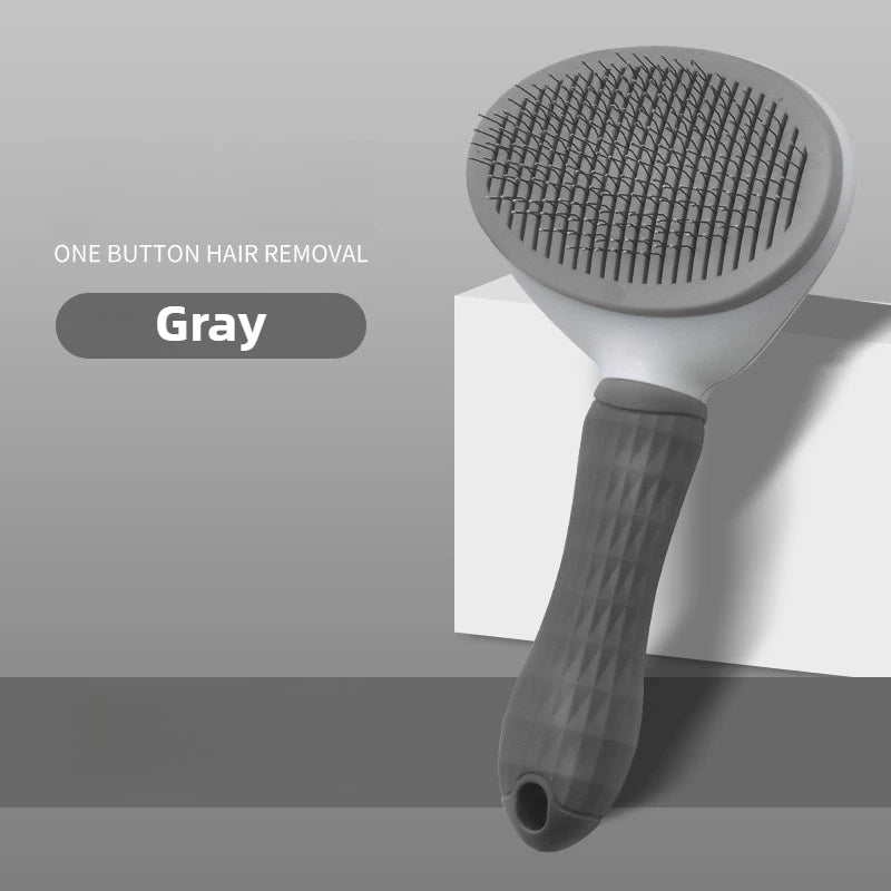 Self-Cleaning Pet Slicker Brush – Professional Grooming Tool