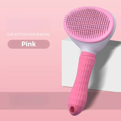 Self-Cleaning Pet Slicker Brush – Professional Grooming Tool